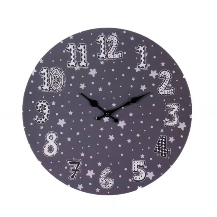 Gyermek falióra, Ø 33 cm - csillag