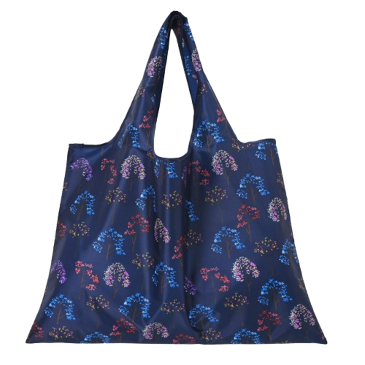 Összecsukható táska, nagy kapacitású, válltáska, nylon, 58x42cm, királykék