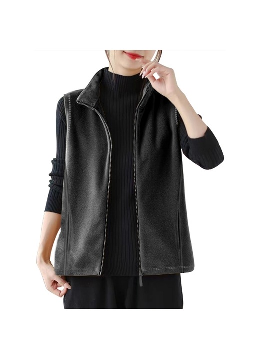 Vesta dama, Arina, impermeabila, neagra, 2XL