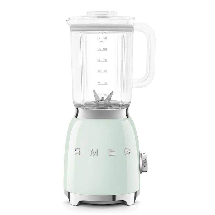 Блендер SMEG BLF03PGEU, 800 W, 4 програми, самопочистващ се, 18000 об./мин., pastel green