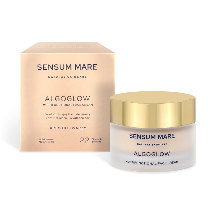 Sensum Mare ALGOGLOW multifunkcionális világosító és simító arckrém, 50ml