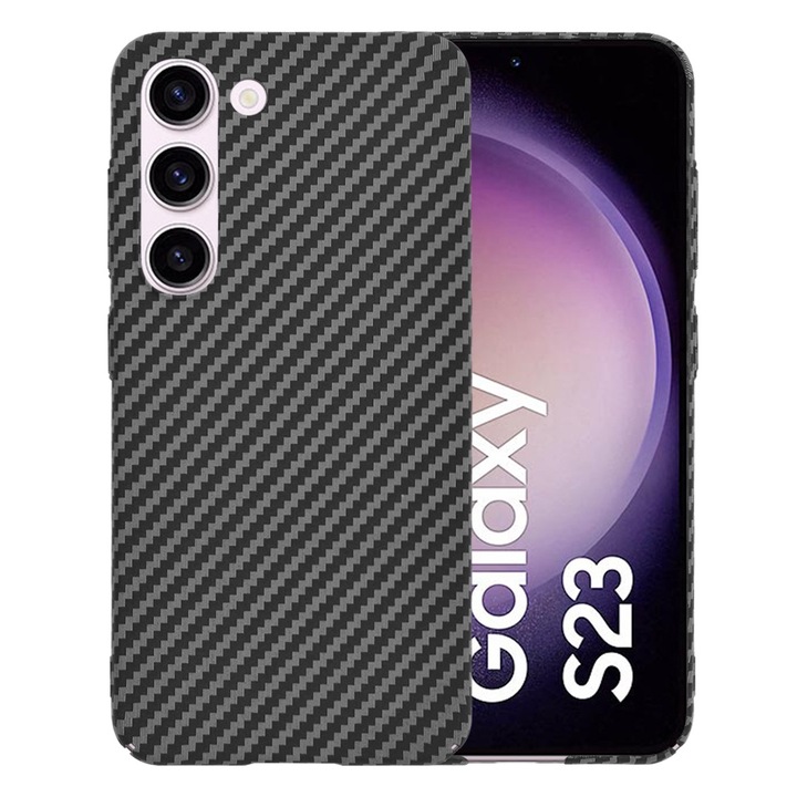 Husa pentru Samsung Galaxy S23 - Techsuit Carbonite FiberShell - Black