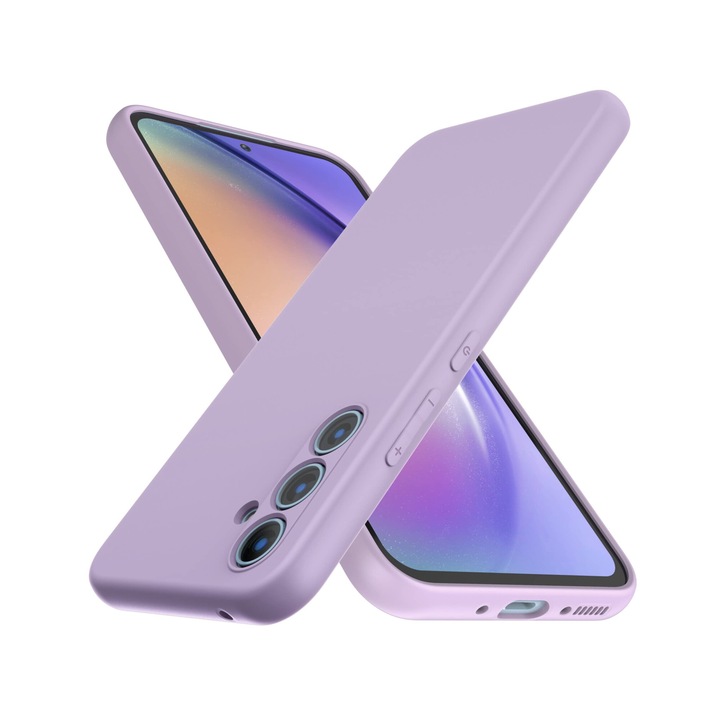 Husa de protectie compatibila cu Samsung Galaxy A54 5G, Silicon, lilac