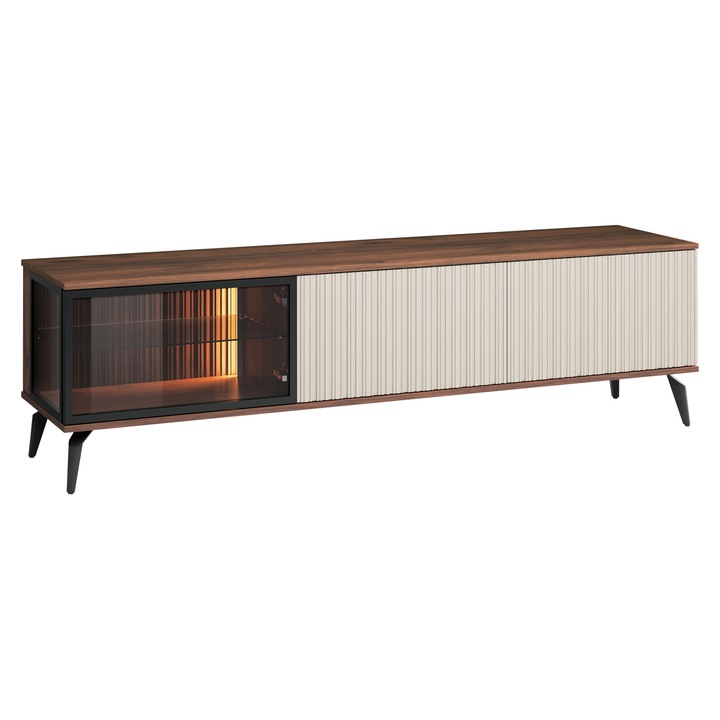 Comoda TV Ajdaw 180, MIRJAN24, bella noce / casmir, 39x180x50 cm