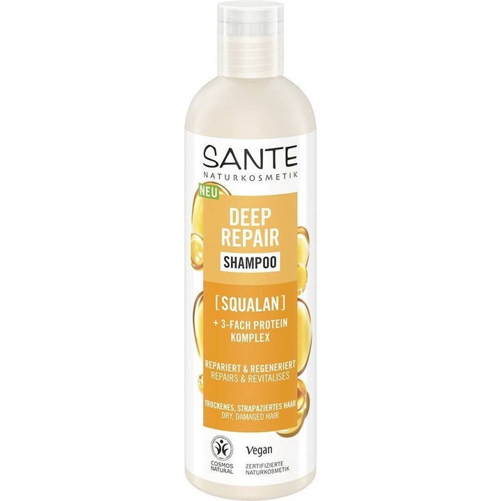 Sampon reparator, squalan, complex proteic, Sante, 250 ml