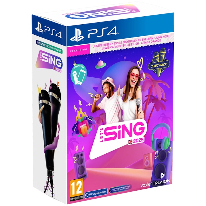Let's Sing 2025 Double Mic Bundle játék PlayStation 4-re