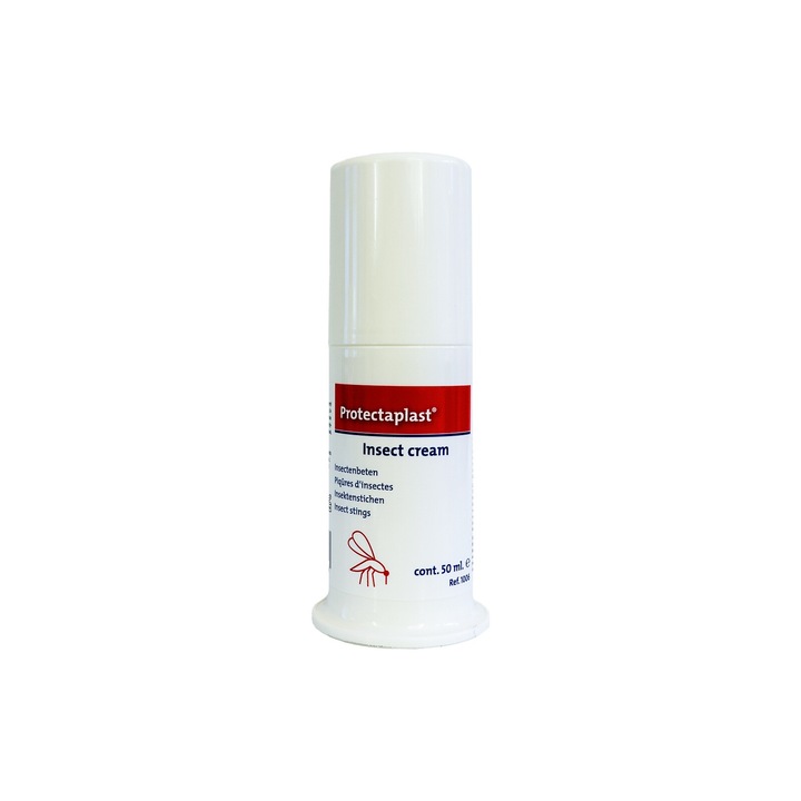 Crema calmanta si racoritoare pentru tratarea muscaturilor si intepaturilor de insecte Protectaplast x 50ml