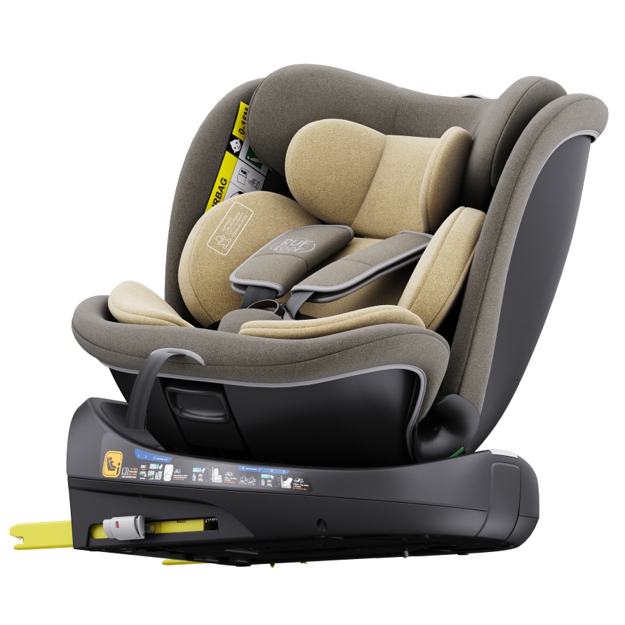 Scaun Auto B-Joy DELUXE BUF BOOF iSIZE LightBrown cu Isofix