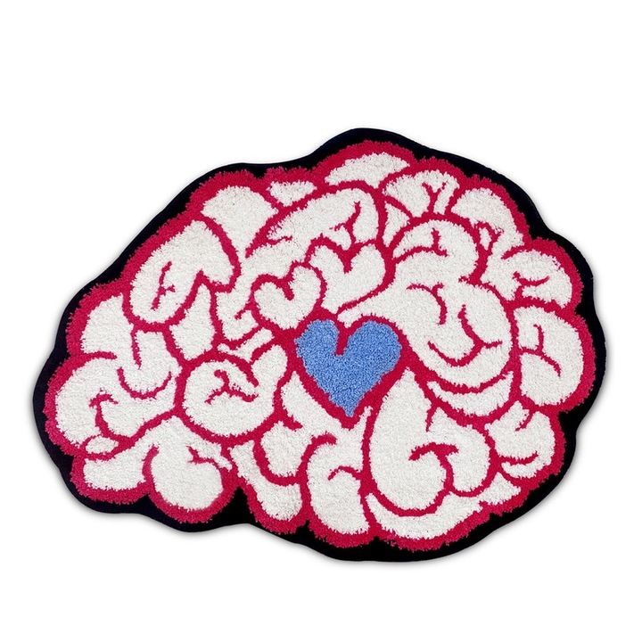 Covoare, Lovestruck Mind, design unic, multicolor, 60x80cm