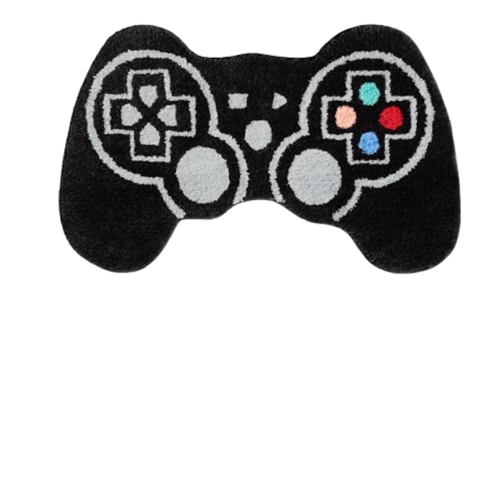 Covoras de baie amuzant, 50x80cm, design controler joc, absorbant, antiderapant