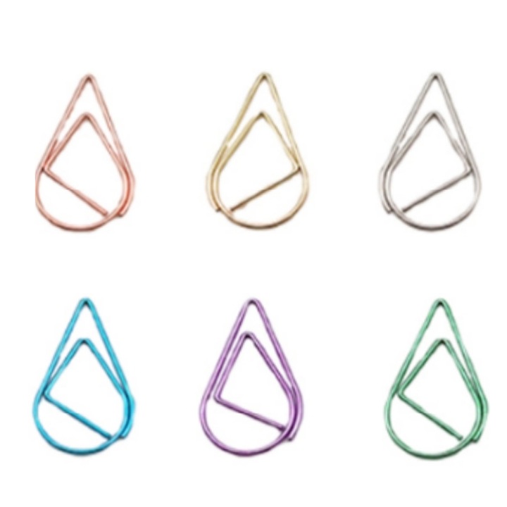 Clipsuri de hartie tip fluture, Enforose, design eficient din punct de vedere al spatiului, metal de inalta calitate cu acoperire din vinil, rezistente la rugina