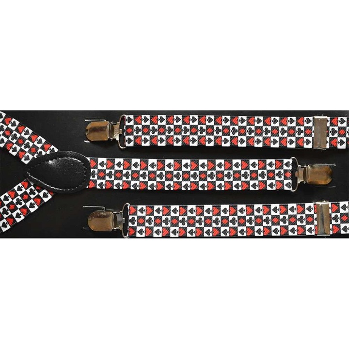 Унисекс презрамки, модел Y, метални закопчалки, 25 мм, многоцветен принт