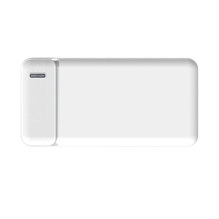 Power Bank 20000mAh, 2 USB порта, едновременно зареждане, многоцветен