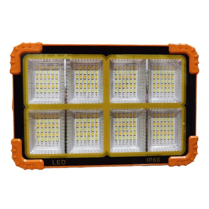 LED проектор със соларен заряд, 8 клетки, 336LED, 336W