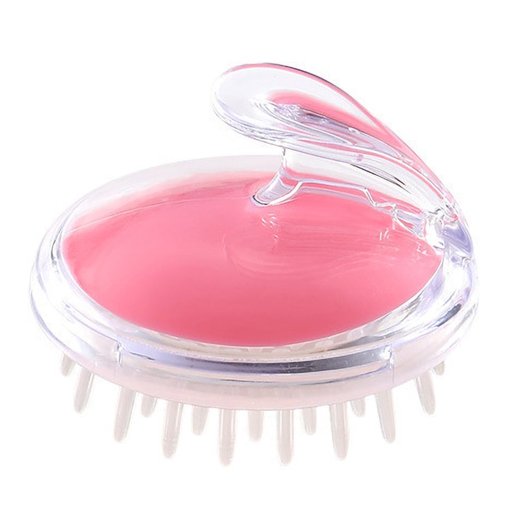 Масажна четка за скалп, пластмасова, мека