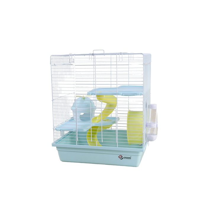 Cusca pentru hamsteri, Biotur, include adapator, hranitor si jucarii, 35x28x40 cm