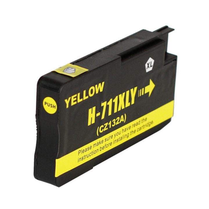 Flacon cerneala compatibila GT-52 GT52, galben yellow, 70 ml, pentru HP GT5810 GT5820 HP SMART TANK 7605