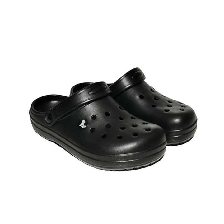 Saboti dama spuma EVA Croc, Negru 35 EU