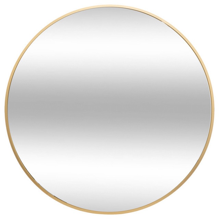 Oglinda metalica Alice diametru 70 cm ASR -auriu - aurit