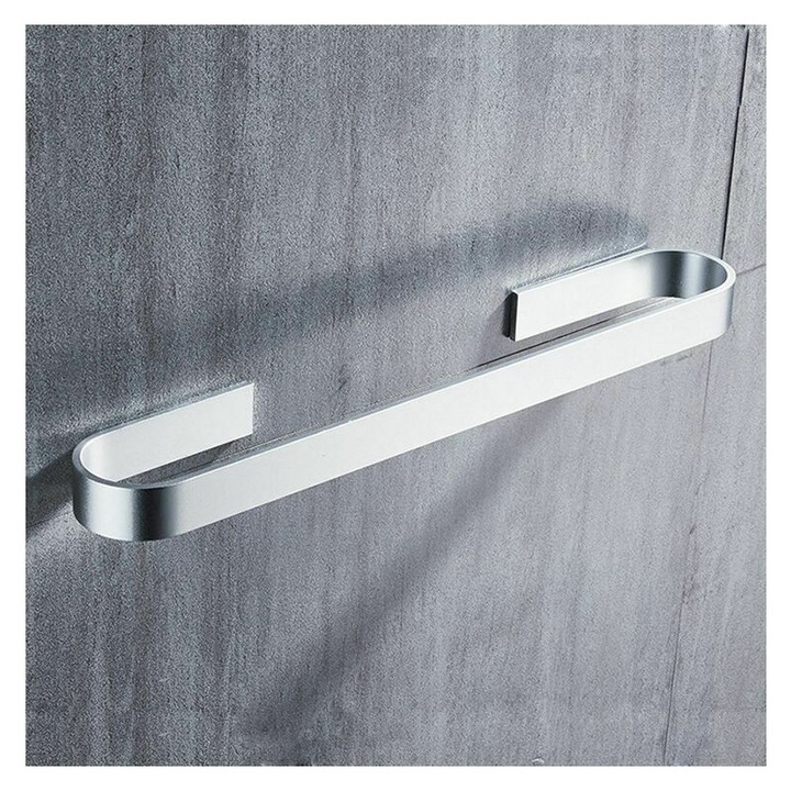 Suport prosoape AMRINUGL, din alama solida, design minimalist, montare pe perete, finisaj cromat