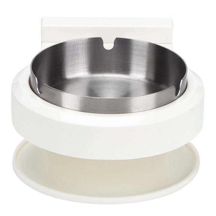 Кръгъл пепелник, за баня/тоалетна, качествен материал, издръжлив