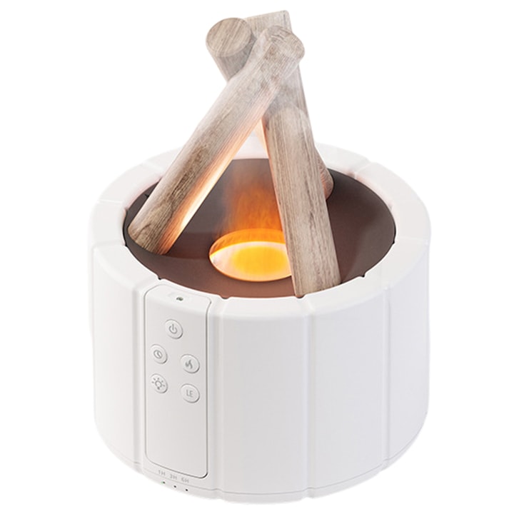 Овлажнител за въздух с пламък, дифузер за етерични масла за ароматерапия, спалня, офис, дистанционно управление, автоматично изключване, нощна лампа, подарък