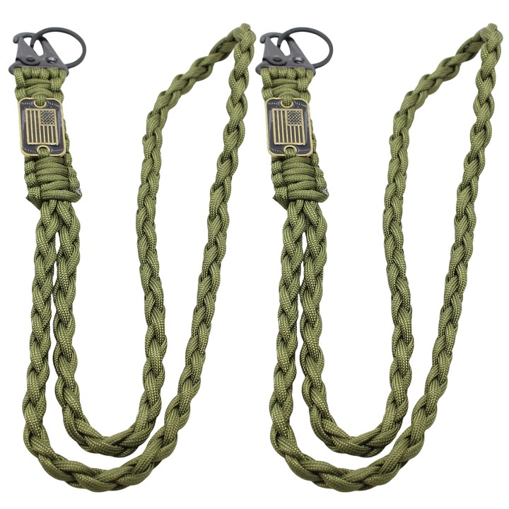 Set 2 snururi ecuson, AMRINUGL, 55x2.5x1cm, verde