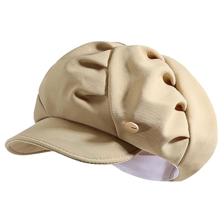 Jormftte hajtogatott sapka, fekete/bézs/khaki, 54-58 cm, 1 db-os szett.