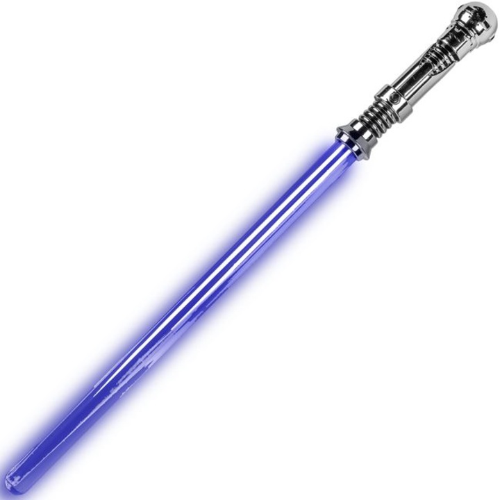 OEM Lézerkard hanggal és fényekkel, kék Led, ezüst nyél, 70 cm