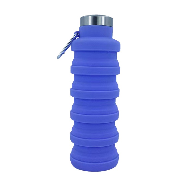 Enforose összecsukható, hordozható, szilikon kulacs, kék
