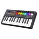 Controller MIDI, JESWO®, Tastatura pianului, 25 de clape, 8 pad-uri cu iluminare din spate RGB, Compozitie portabila si functii de tampon de toba, 34.5 x 5 cm, Negru