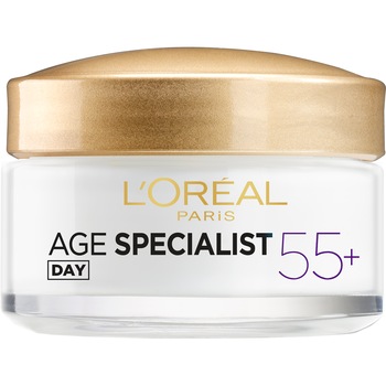 Crema antirid de fata pentru zi L'Oreal Paris Age Specialist 55+, 50 ml Crema antirid de fata pentru zi L'Oreal Paris Age Specialist 55+, 50 ml