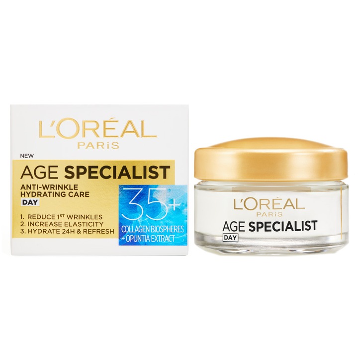 Crema antirid pentru fata L'Oréal Paris Age Specialist 35+ de zi, 50 ml