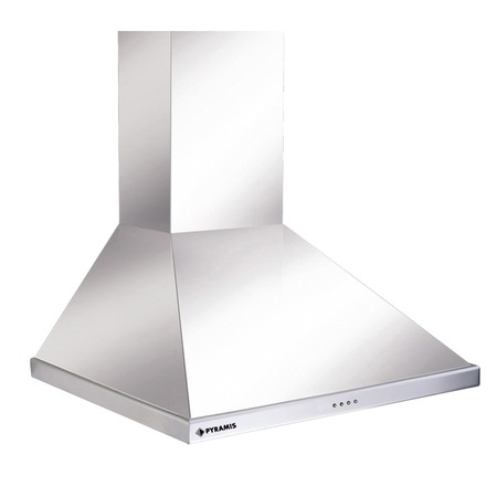Hota decorativa Pyramis SQUARE CHIMNEY NNSU, putere de absorbtie 336mc/h, 1 motor, 60cm, Inox