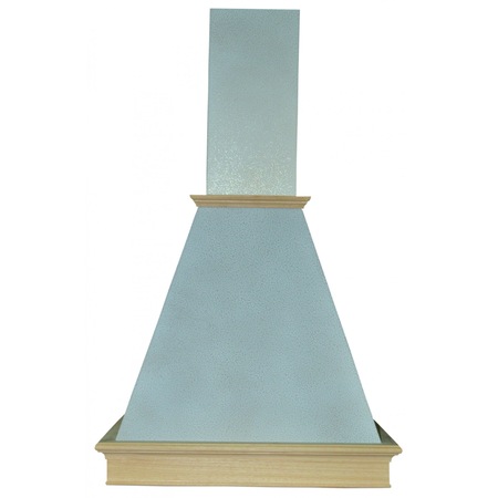 Hota decorativa rustica Pyramis COUNTRY GD, putere de absorbtie 370mc/h, 1 motor, 60cm, Crem cu lemn natur