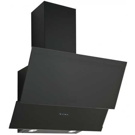Hota decorativa Pyramis SILVER BLACK GLASS, putere de absorbtie 265mc/h, 1 motor, 60cm, Sticla neagra