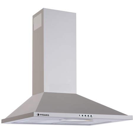 Hota decorativa Pyramis SLIM SQUARE CHIMNEY, putere de absorbtie 270mc/h, 1 motor, 60cm, Inox