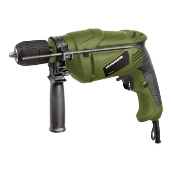 Masina de gaurit (bormasina) cu percutie Heinner IMD104, 750 W, 3000 RPM, mandrina 13 mm + 9 burghie Masina de gaurit (bormasina) cu percutie Heinner IMD104, 750 W, 3000 RPM, mandrina 13 mm + 9 burghie