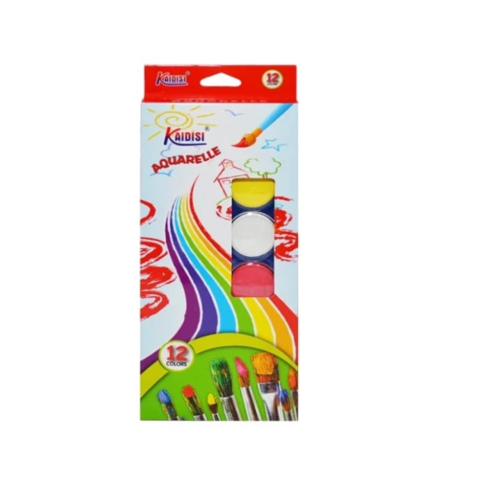 Acuarele pe Baza de Apa, Kaidisi 12 culori