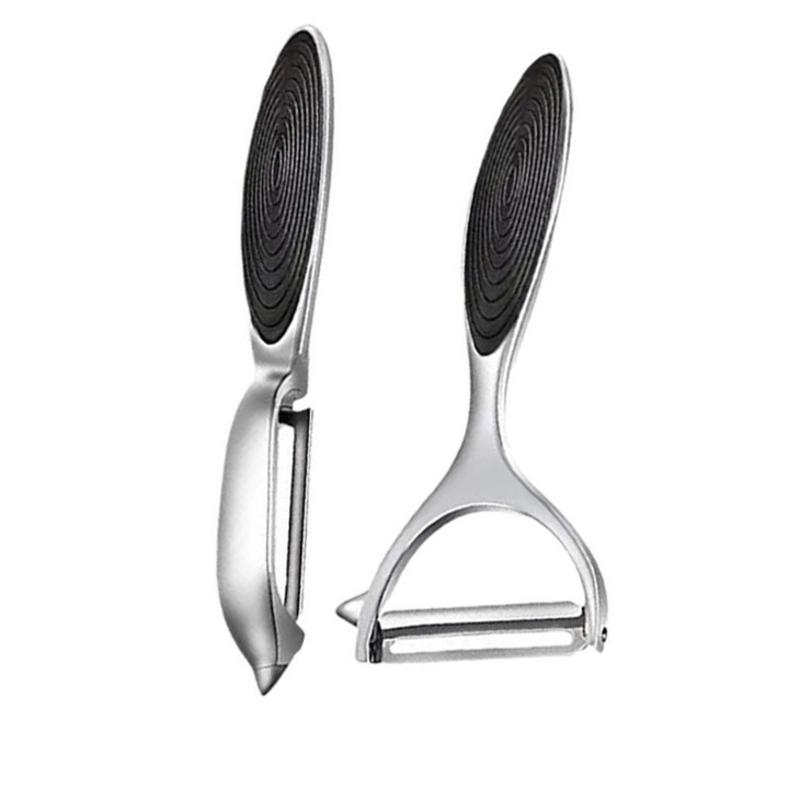 Set feliatoare manuale, QHYKKYJ, din otel inoxidabil, cu manere ergonomice, 2 bucati