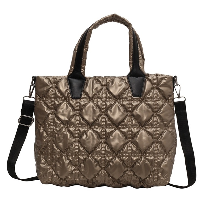 Jormftte női tote táska, fekete, 32x14x25cm, vízálló, állítható pánttal