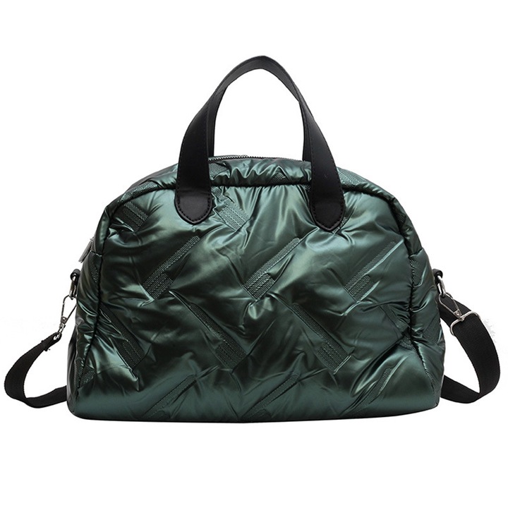 Jormftte keresztpántos táska, khaki/kék, 34x14x24cm, ponyva + poliészter anyag, 1 db-os szett.