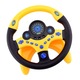 Kids Driving Simulator PRO interaktív kormánykerék, állítható láb több felületen, hangokkal és lámpákkal, 360 fokos elforgatással, tapadókorongos rögzítéssel, bal-jobb jelzéssel, leállás, lebontás, gyorsítás gombokkal, fekete/sárga