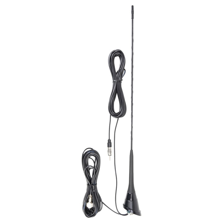 Bax 20 броя CB антени PNI Duplex 2000 CB-FM, 26-28MHz (CB), 87-108MHz (FM), CB кабел и FM кабел 5 метра, стъклени влакна, дължина 490 mm