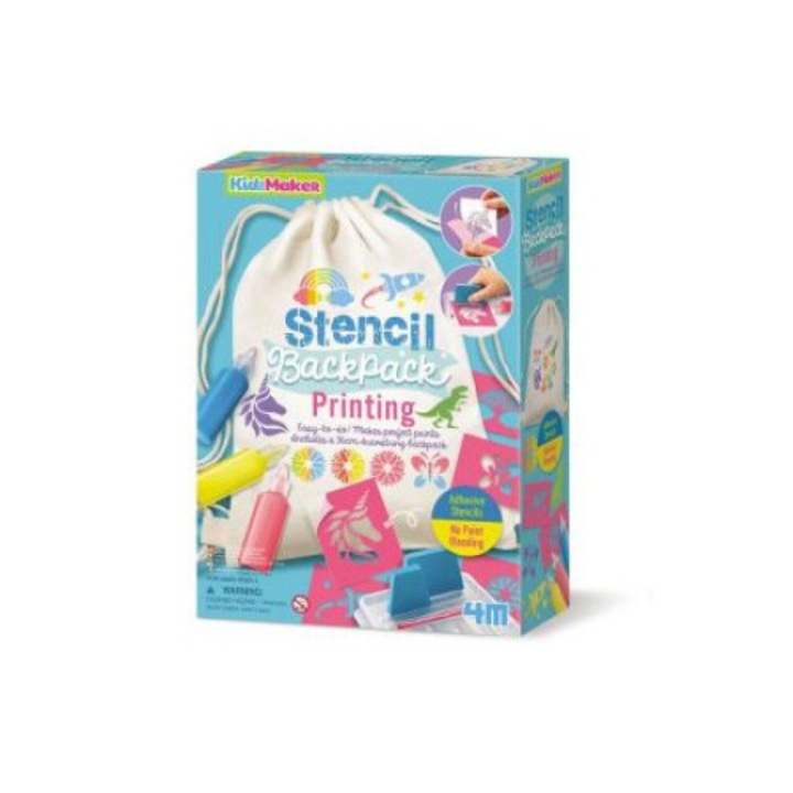 Set creativ - Imprimare cu sabloane pentru textile
