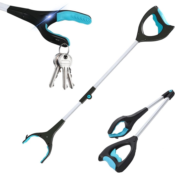 Emelő fogó, 32", LED-es, ergonomikus kialakítású, kihúzható, fém tárgyakhoz