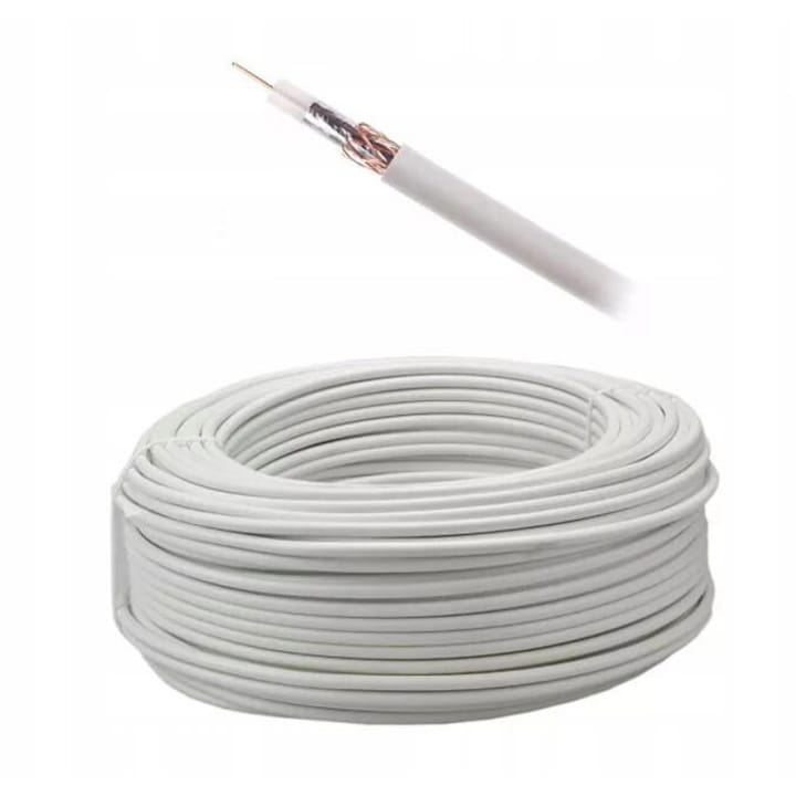 Cablu coaxial antena AKS Zielonka, 10m, 4K, HD, LTE