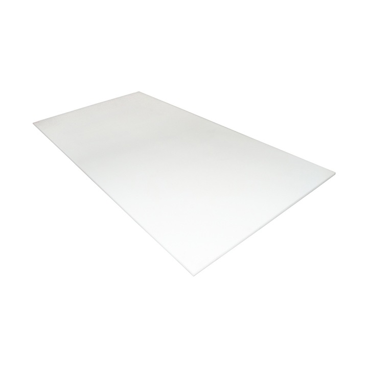 Placa poliamida, polioximetilena-poliacetal POM alba 2000x1000x15mm 47.5 KG