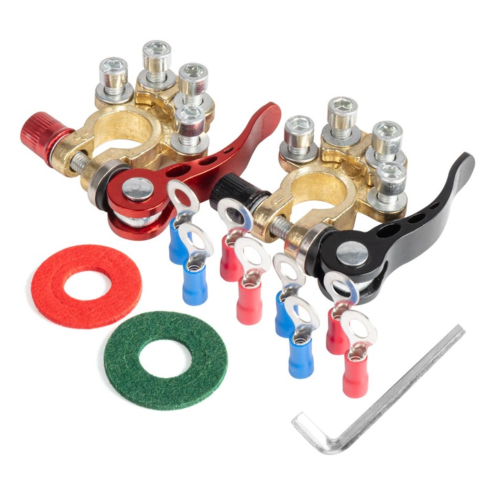 Borne baterie cu conectori 12V