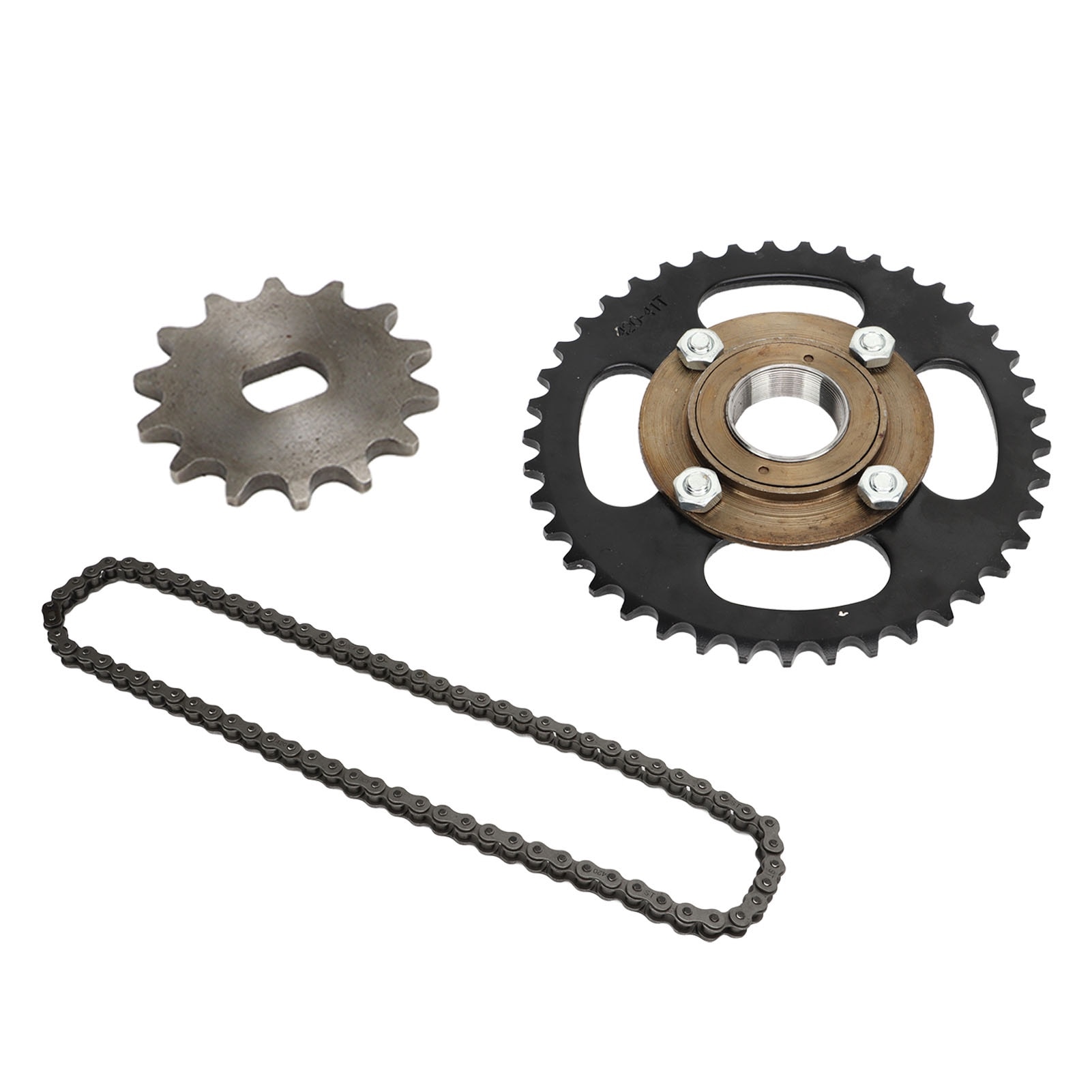 Set lant 76 linkuri si pinion 420 41T cu pinion 14T pentru scutere